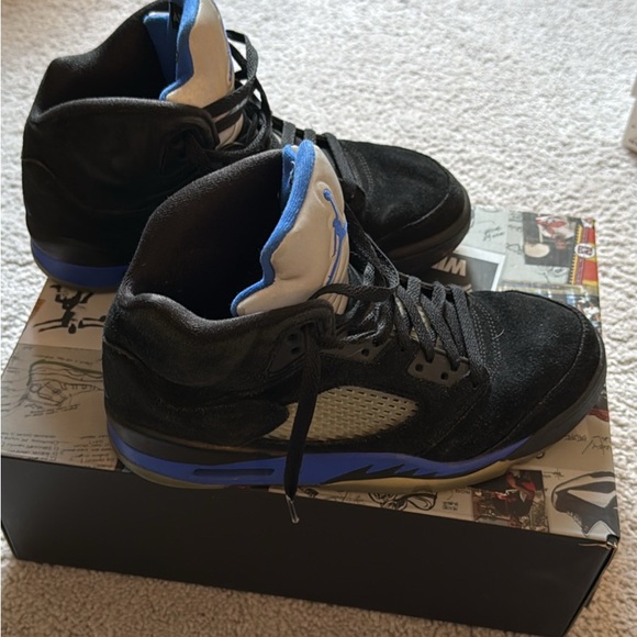 Jordon 5 Retro Racer Blue size 9 - Picture 3 of 4